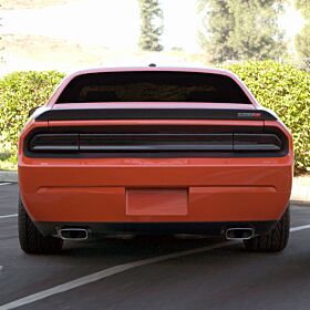 2008-2014 Dodge Challenger Black Out Panel Tail Light Covers Kit 3PC - Smoke - GT4163KS