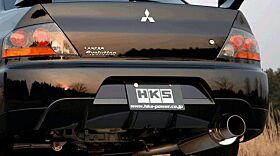 2006-2007 Mitsubishi Lancer EVO HKS Silent Hi-Power Exhaust System - 31019-AM008