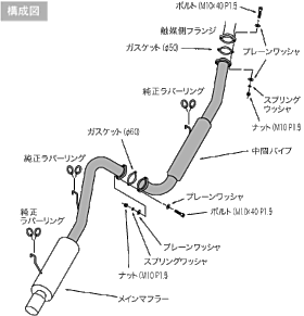 1984-1987 Toyota Levin HKS Hi-Power 409 Exhaust System - 32003-AT011
