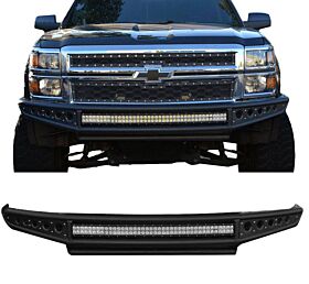 2014-2018 Chevrolet Silverado 1500 Off -Road Bull Bar Grille w/LED Light Bars - 12-B68G0118
