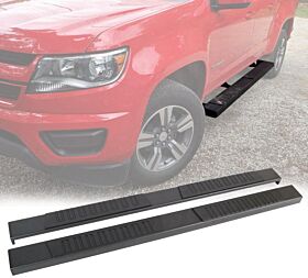 2009-2024 Dodge Ram 1500 Quad Cab Aluminum 5 Inch Side Step Bars Black - 12-C08S0817B