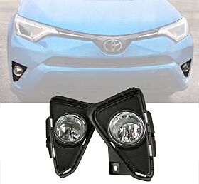 2016-2019 Toyota RAV4 Fog Lights w/Switch & Wiring Kit - 12-TY897-B2B