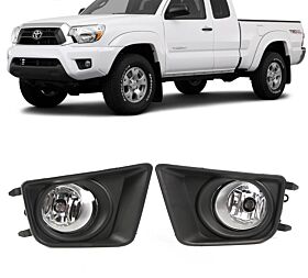 2012-2015 Toyota Tacoma Fog Lights Clear - 3-WQ-TY-170