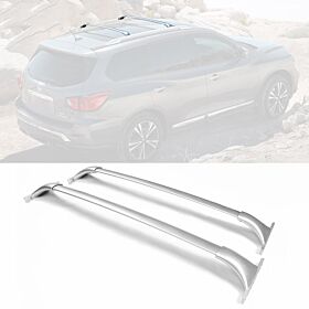 2014-2019 Nissan Rogue OE Style Roof Rack Rail Cross Bar Silver - 5-RRCB-NSRG14-V2