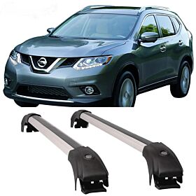 2014-2020 Nissan Rogue OE Style Aluminum Black Roof Rack Cargo Carrier - 5-RRCB-NSRG14OE