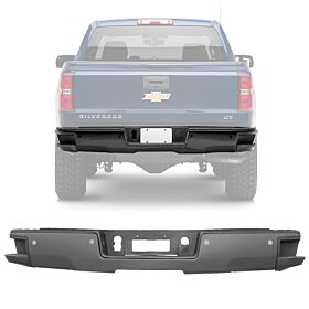 2014-2018 Chevrolet Silverado 1500 Rear Step Bumper - 5-SBR-CSV14SH-BK