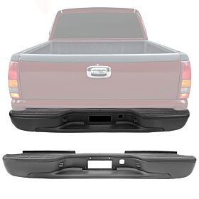 1999-2006 Chevrolet Silverado 2500HD/Silverado 3500 Fleetside Rear Step Bumper - 5-SBR-CSV99HD-BK
