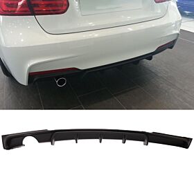 2012-2018 BMW 3-Series M-Sport F30 OEM Single Outlet Rear Bumper Diffuser - 8-BLR-MPF301213-1H1M