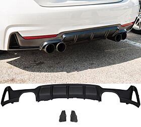 2020 BMW 4-Series 440i F32 MP Quad Outlet Rear Bumper Diffuser - 8-BLR-MPF32-1315-QD
