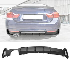 2014-2016 BMW 4-Series 428i/428i xDrive MP Dual Outlet Rear Bumper Diffuser - 8-BLR-MPF32-1315-SG