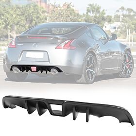 2009-2020 Nissan 370z 4 Fin Style Rear Bumper Diffuser Vortex Shark - BLD-N370Z094F-PP