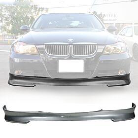 2005-2008 BMW 3-Series E90 Polyurethane C-Style Front Bumper Lip Gray Metallic #A52 - BLF-BE90CSR-A52