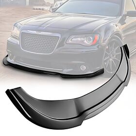 2015-2023 Chrysler 300 Polypropylene V2 Style Front Bumper Lip Matte Black - BLF-C30015SRTAV2-PP