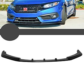2016-2018 Honda Civic 2DR/4DR Coupe/Sedan Polyurethane IKON V3 Style Front Bumper Lip - BLF-HC16IK3-PU