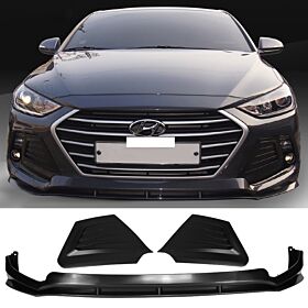 2017-2018 Hyundai Elantra Polypropylene SPW Style Front Bumper Lip - BLF-HYEL174SPW3P-PP