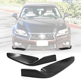 2013-2015 Lexus GS350/GS450H Polypropylene Front Bumper Lip Matte Black - BLF-LGS13IK2P-PP