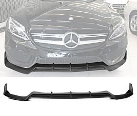 2015-2018 Mercedes Benz C-Class W205 Sport Style Front Bumper Lip - BLF-MBW205BR-PP