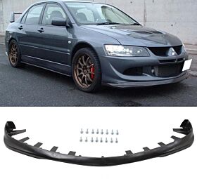 2003-2005 Mitsubishi Lancer EVO 8 Polyurethane Front Bumper Lip - BLF-MEVO8J-PU_IK2