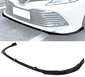 2018-2020 Toyota Camry LE/L/XLE Polypropylene Front Bumper Lip Black - BLF-TCA18LEIK-PP