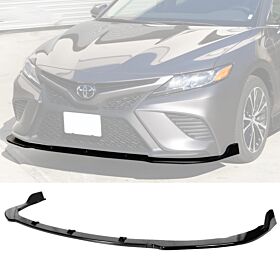2018-2024 Toyota Camry SE/XSE Polypropylene Front Bumper Lip Gloss Black - BLF-TCA18SEIK-GBK
