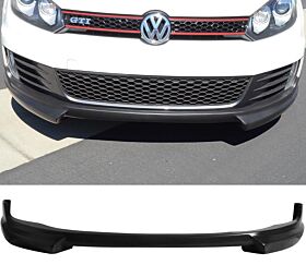 2010-2014 Volkswagen Golf 6 GTI Polyurethane RG-Style Front Bumper Lip Unpainted Black - BLF-VG09GTIR-PU_22202