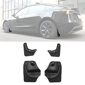 2024-2025 Tesla Model 3 OE Style Polypropylene Mud Guards Flaps - BLM-TSL324-1-BK