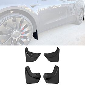 2020-2024 Tesla Model Y OE Style TPE Black Mud Guards Flaps - BLM-TSLY20-OE-BK