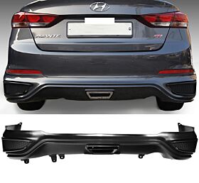 2017-2018 Hyundai Elantra Polypropylene SPW Style Rear Bumper Diffuser Lip - BLR-HYEL174SPW-PP