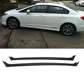 2012-2015 Honda Civic 4DR Sedan Polypropylene MD Style Side Skirts - BLS-HC124MD-PP