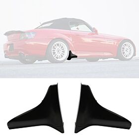 2000-2009 Honda S2000 OEM Style Side Skirt Guard Strakes Black - BLS-HS004P-PU