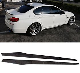 2011-2016 BMW 5-Series F10 Carbon Fiber Side Skirts - BLS-UNIV6-855-CF_BMWF10