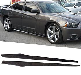 2011-2014 Dodge Charger Carbon Fiber Side Skirts - BLS-UNIV6-855-CF_DODGECHARGER