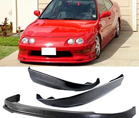 1998-2001 Acura Integra 2DR Polypropylene Mugen Front Bumper Lip + Rear Lip - CB-A005033
