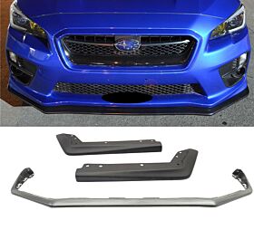 2015-2017 Subaru WRX/STI Polypropylene V-Limited Style Front Bumper Lip + Rear Valance - CB-A007878
