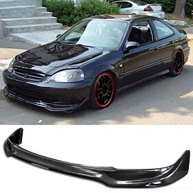 1996-1998 Honda Civic 3D JUN Style Front Bumper Lip + Rear Bumper Lip Spats - CB-A008459