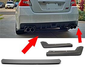 2015-2021 Subaru WRX/STI ABS Rear Bumper Aprons + Rear Diffuser Combo - CB-A009955