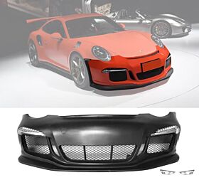 2005-2012 Porsche 911 997 Carrera Polypropylene GT3 RS Style Front Bumper w/LED DRL - CB-A012146