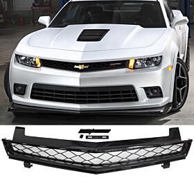 2014-2015 Chevrolet Camaro Z28-Style Bumper Lower Grille  - GR-CCMR14Z28-BK