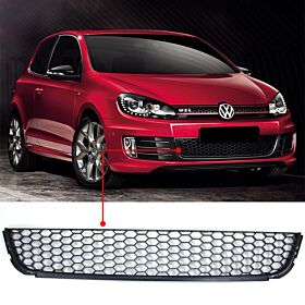 2010-2014 Volkswagen Golf MK6 Honeycomb Mesh Bumper Lower Grille  - GR-GOLF61013M-BK