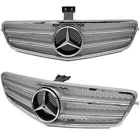 2007-2008 Mercedes Benz C-Class W204 CL-Style Front Grille Chrome  - GRG-W2040708GFC-SL