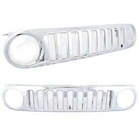 2007-2014 Toyota FJ Cruiser Vertical Front Grille Chrome  - GRZ2-FJC0708-CM