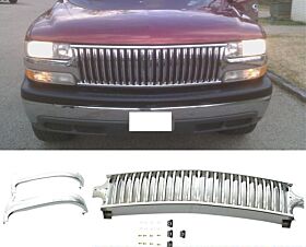 2000-2006 Chevrolet Tahoe/Suburban Vertical Front Grille Chrome  - GRZV-SLV9902-CM