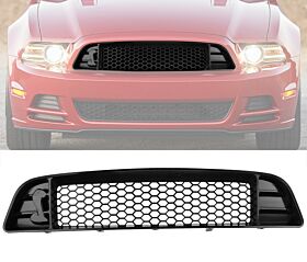 2013-2014 Ford Mustang Base/V6/GT Shelby GT500 Style Front Grille Black  - HG-FM13SB-MESH