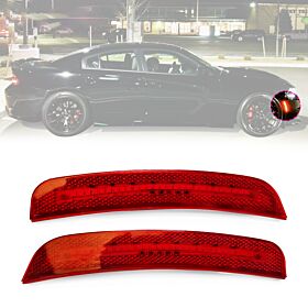 2015-2023 Dodge Charger Front Side Marker Lights 2PC Red  - LS-DCHR15F-RD