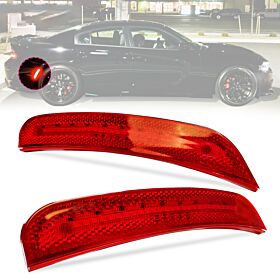 2015-2023 Dodge Charger Rear Side Marker Lights 2PC Red  - LS-DCHR15R-RD