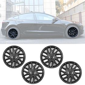 2024-2025 Tesla Model 3 OE-Style ABS-Plastic Hubcaps 18" - WC-TSL324-18-V2-BK