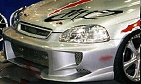 1996-1998 Honda Civic EX Spec Style Polyurethane Front Bumper - 37-2013