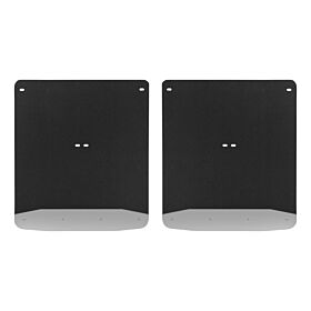 2007-2014 Chevrolet Silverado 3500 HD Dually Textured Rubber Mud Guards Black Luverne Truck - 250744