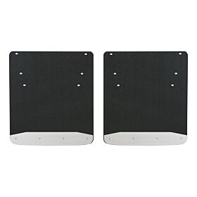 2011-2018 Ram 3500 Dually Textured Rubber Mud Guards Black Luverne Truck - 251034