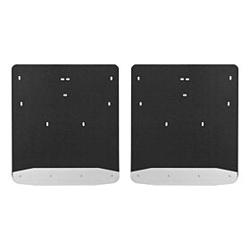2011-2016 Ford F-350 Super Duty Dually Textured Rubber Mud Guards Black Luverne Truck - 251124